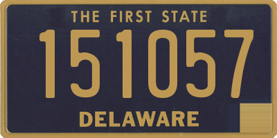 DE license plate 151057