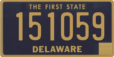 DE license plate 151059