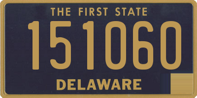 DE license plate 151060