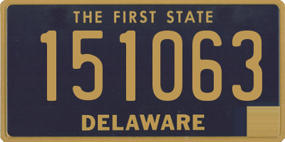 DE license plate 151063