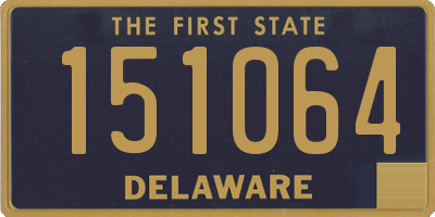 DE license plate 151064