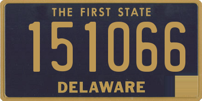 DE license plate 151066