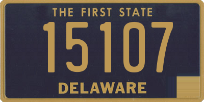 DE license plate 15107