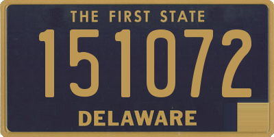 DE license plate 151072