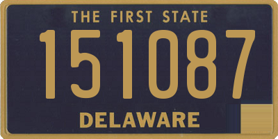 DE license plate 151087