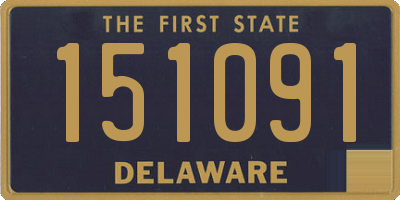 DE license plate 151091