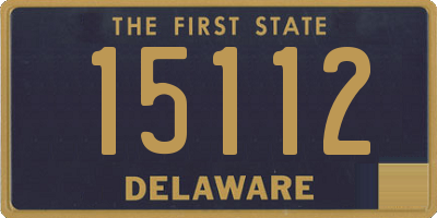 DE license plate 15112