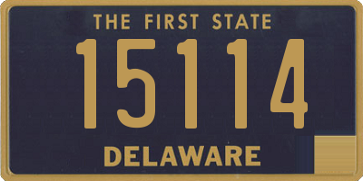 DE license plate 15114