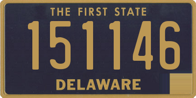 DE license plate 151146