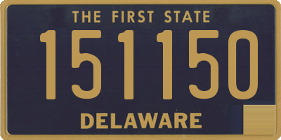 DE license plate 151150