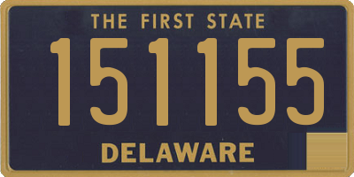 DE license plate 151155