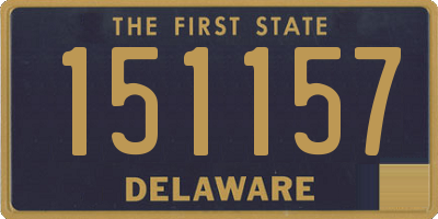 DE license plate 151157