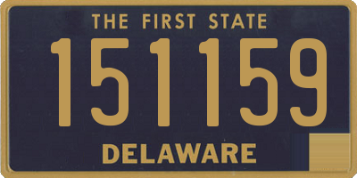 DE license plate 151159