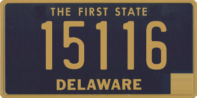 DE license plate 15116