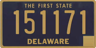 DE license plate 151171