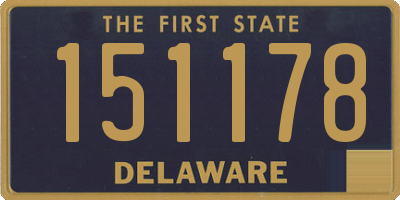 DE license plate 151178