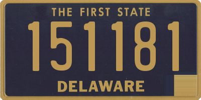 DE license plate 151181