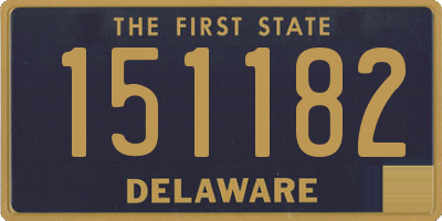 DE license plate 151182