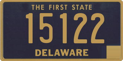 DE license plate 15122