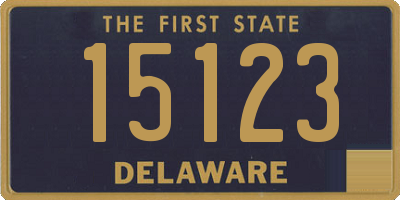 DE license plate 15123