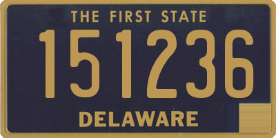 DE license plate 151236