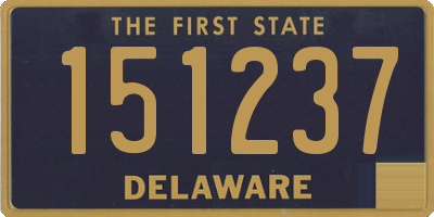 DE license plate 151237