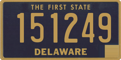 DE license plate 151249