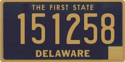 DE license plate 151258