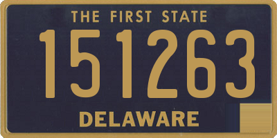 DE license plate 151263