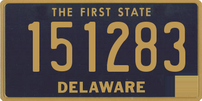 DE license plate 151283