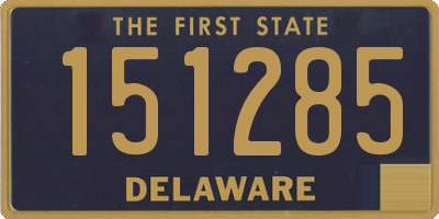 DE license plate 151285