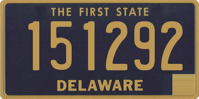 DE license plate 151292