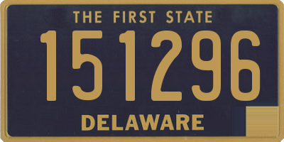 DE license plate 151296