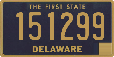 DE license plate 151299