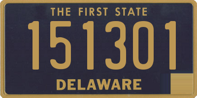 DE license plate 151301