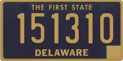 DE license plate 151310