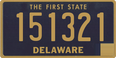 DE license plate 151321