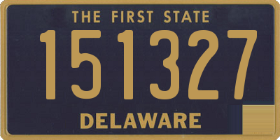 DE license plate 151327