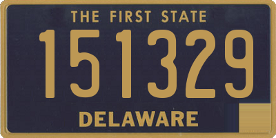 DE license plate 151329