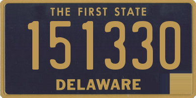 DE license plate 151330