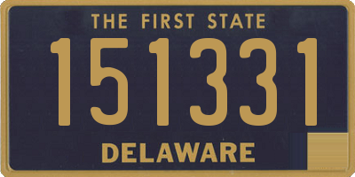 DE license plate 151331