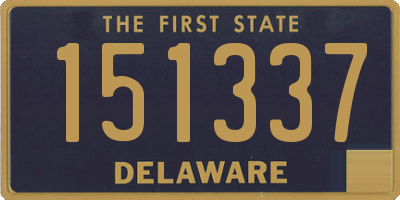 DE license plate 151337