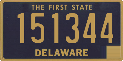 DE license plate 151344