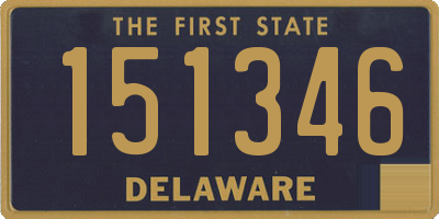 DE license plate 151346