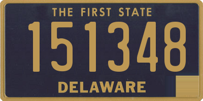 DE license plate 151348