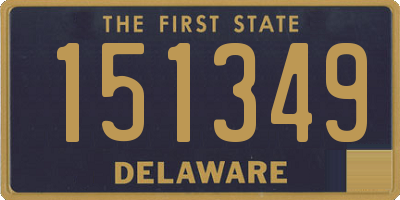 DE license plate 151349