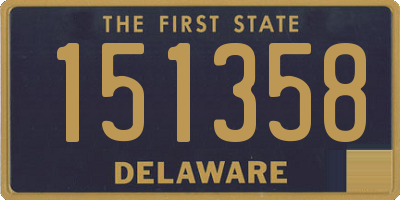 DE license plate 151358