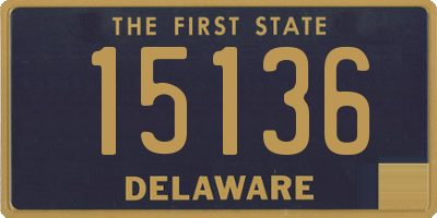 DE license plate 15136