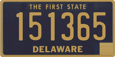 DE license plate 151365