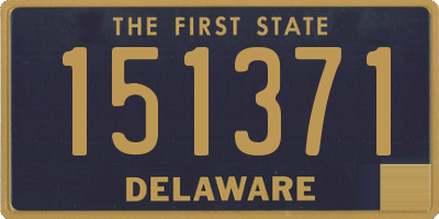 DE license plate 151371